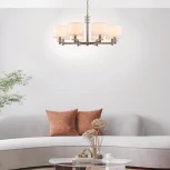 Подвесная люстра Novella 641/8PL E14*60W Satin nickel (220V, на цепи)