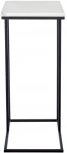 Придиванный столик Loft 50x30см, белый мрамор с черными ножками Bradex Home RF 0358