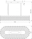 Подвесной светильник Bogate's Chaleur 423/1 (LED, 220V, на цепи)