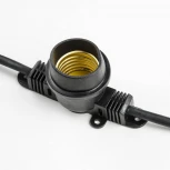 Гирлянда Uniel UDL-K110 40/E27/10M IP65 BLACK BELT-LIGHT