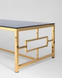 Журнальный стол Stool Group 120*60 БРУКЛИН золото стекло smoke УТ000001494