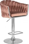 Стул барный DOBRIN MARCEL (пудрово-розовый велюр (MJ9-32))
