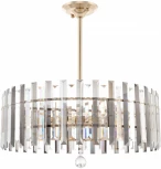 Подвесная люстра хрустальная на штанге Arte Milano Sorrento-1409 371409/8/350/570 GD (220V)