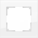 Рамка на 1 пост Favorit (белый,стекло) Werkel W0011101 (a051192)