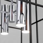 Потолочная люстра на штанге Adamson 70142/8 хром Eurosvet (220V, куб)