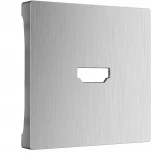 Накладка для розетки HDMI (серебряный рифленый) Werkel WL09-HDMI-CP (a041304)