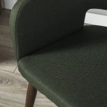 Стул R-Home Oscar тёмно-зеленый/т.орех