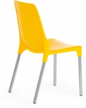 Обеденный стул Tetchair GENIUS (Металл,Пластик/Желтый,Хром) 19666