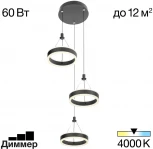 Подвесной светильник Citilux Дуэт CL719031 (регулировка яркости, LED, 220V, на проводе, кольцо)