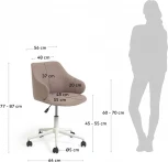 Офисное кресло Einara розовое La Forma (ex Julia Grup) арт.101890