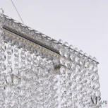Подвесная люстра светодиодная APL LED Sicilia SH04.71.A.Ni.4000 (220V, хрусталь, на тросе)