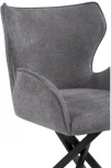 Стул Woodville на металлокаркасе Карлайл крутящийся серый / черный 551070