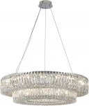 Подвесной светильник хрустальный Newport 8450 8450+28/S chrome (220V, на тросе)