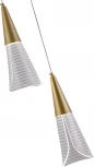 Подвесной светодиодный светильник Natali Kovaltseva Triangle LED LAMPS 81117/2C 14W, золотой, LED (220V, на проводе)