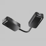 Коннектор питания угловой Radity встраиваемый черный (магнитный) Maytoni Technical TRA084CPC-B-12