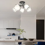 Потолочная люстра на штанге Arte Milano AMALFI-325885 325885/5A BK+CR (220V)