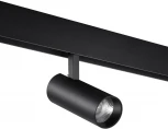 Трековый светильник низковольтный диммируемый Novotech Flum 359496 SHINO черный IP20 LED 12W 48V 3000-6500K (управление смартфоном, умный дом - Алиса, Tuya Smart, Smart Life)