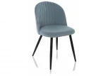 Стул Woodville на металлокаркасе Gabi 1 light blue / black 15109