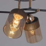 Потолочная люстра на штанге Reluce 09131-3.3-04 FG+BK (220V)