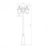 Наземный фонарь Elektrostandard Libra GLXT-1408F/2