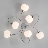 Потолочная люстра на штанге Eurosvet Tulia 30136/6 хром (220V, шарики)