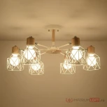 Потолочная люстра на штанге Corf B3 White 6 Lamps ImperiumLoft Corf-B01 (189480-26) (220V)