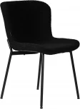 Стул обеденный Dobrin MILO (черные ножки, черный букле (UF992-12))