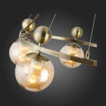 Подвесная люстра Evoluce Pechio SLE106303-05 (220V, на тросе, шарики, молекулы)