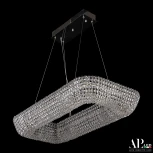 Подвесная люстра светодиодная APL LED Sicilia SH522.0.80.A.Ni.4000 (220V, хрусталь, на тросе)
