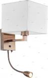 Бра для чтения Arte Lamp Hall A9249AP-2AB (220V, выключатель, куб)
