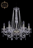 Подвесная люстра Art Classic 11.25 11.25.6.200.h-63.Gd.Sp (220V, хрусталь, на цепи, подсвечник, свеча)