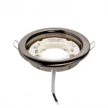 Встраиваемый светильник под лампу GX53 черный хром глянец Lumin'arte LDL-GX53/01BCH