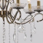 Подвесная люстра Reluce 04205-0.4-07 AB (220V, подвески, на цепи, подсвечник, свеча)