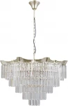 Подвесная люстра ILLUMICO IL3575-8+4PSQ-24 GD LYRA (220V, хрусталь, на цепи)