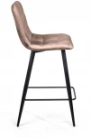 Стул полубарный UNO, бархат бежевый 5 / чёрный конус Top Concept UNO 74637