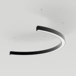 Подвесной линейный светильник LED SP-LINE-HANG-ARC-C3535-D800-34W Day4000 (BLACK, 230V) (Arlight, Металл) 034015(1)