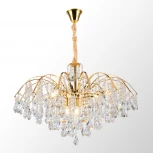 Подвесная люстра Lussole Presidio LSP-6018 (220V, хрусталь, на цепи)
