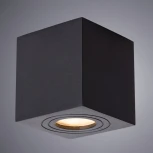 Потолочный светильник уличный Arte Lamp Galopin A1461PL-1BK (220V, куб, IP44)