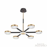 Потолочная люстра на штанге Arte Milano 272079/6 BK/GD (LED, 220V, круглые)