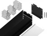 Алюминиевый профиль накладной/подвесной "Profile System" для светодиодной ленты до 33,4мм Ambrella Illumination GP3050BK