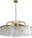 Подвесная люстра (12033/8P Brass) Indigo Prosecco V000374 V000378 (220V, подвески, на цепи, круглые)