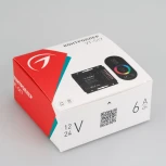 Контроллер VT-S17-4x6A (12-24V, ПДУ Овал, RF) (IP20 Металл) 023322 Arlight