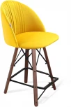 Стул полубарный SHT-ST35-1/S80-1 имперский желтый/темный орех/черный от фабрики Sheffilton