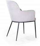 Стул с подлокотниками Barkley, микровелюр серый Top Concept BARKLEY 2001000000340