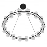 Люстра подвесная Lumion Vinora 8341/54L LEDIO LN черный/прозрачный металл/акрил LED 54W 3000K 220V