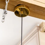 Подвесной светильник L'Arte Luce Eclisso L41001.92 Brushed champagne gold (LED, 220V, на проводе, круглые)