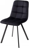 Стул CHILLI SQUARE BLUVEL-19 BLACK, велюр