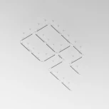 Шинопровод 2м Trinity накладной/подвесной белый (трехфазный) Maytoni Technical TRX005-312W (220V)