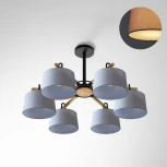 Потолочная люстра на штанге Even 6 Gray ImperiumLoft Even01 (178369-26) (220V)