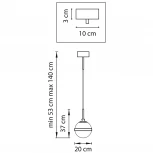 Подвесной светильник Lightstar Globo 813117 (220V, на проводе, шар)